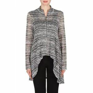 Joseph Ribkoff $178 Black/White Hi-Lo Jacket Style 173904 Sz 18 US NWT!
